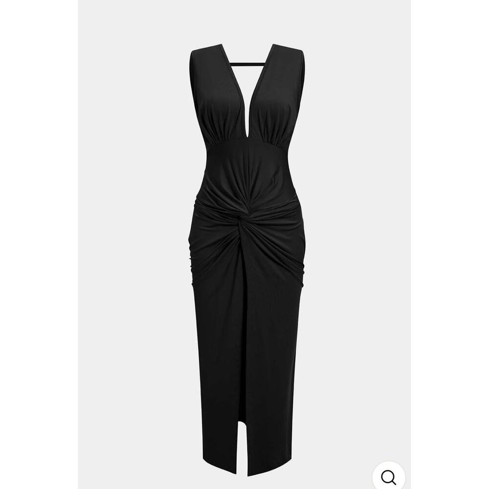 Micas Black Evening Dress Size Medium